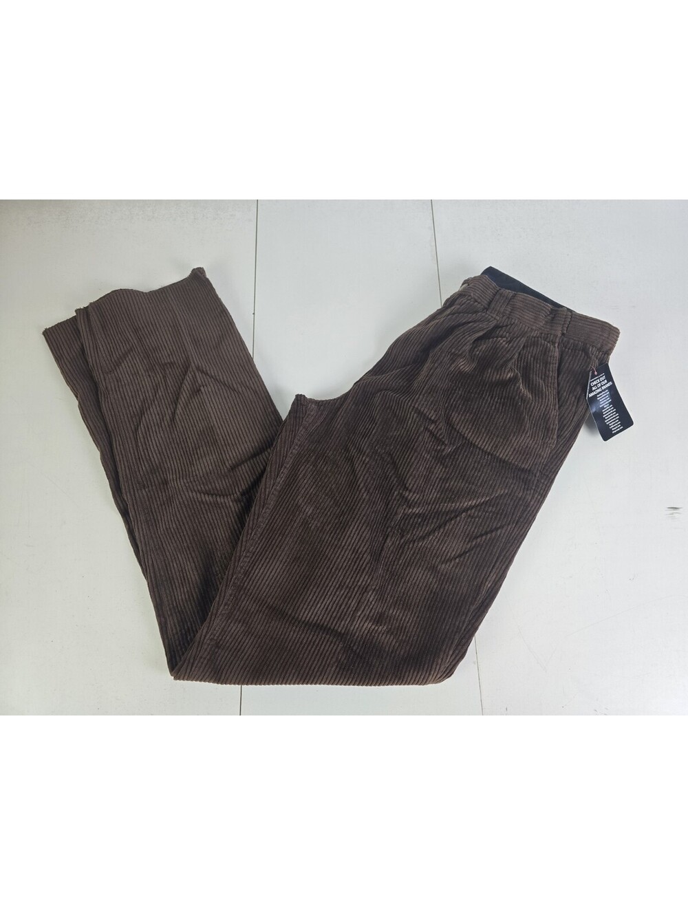NWT KingSize Men's 38-40 Big & Tall Expandable Waist Corduroy Pleat Front Pants